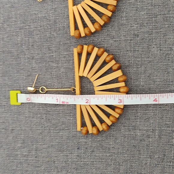 COPY - Half Windmill Bamboo Earrings - Picture 7 of 7
